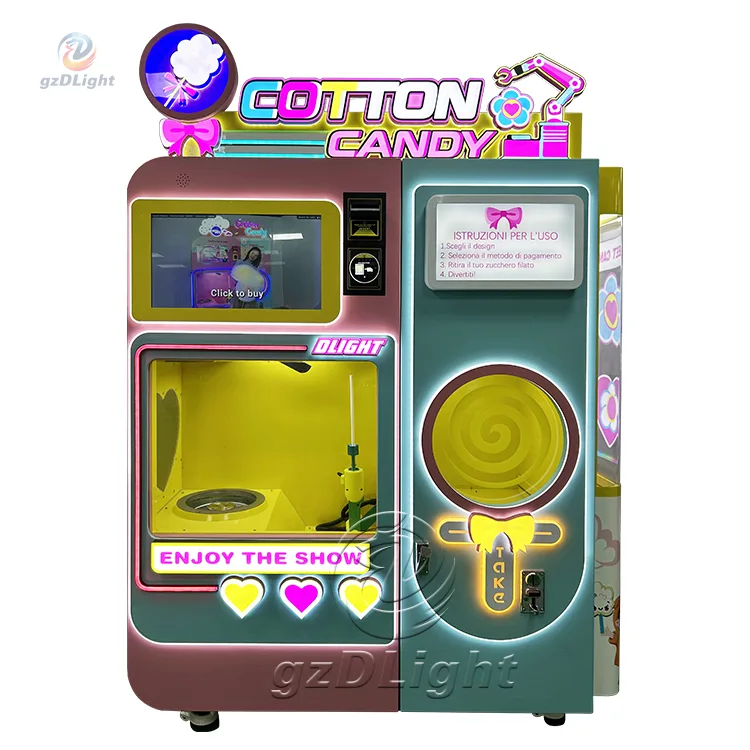 cotton candy vending machine cost