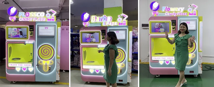 Cotton candy vending machine ship to Ireland, France and the UK